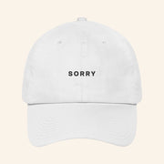 NF Merch White SORRY Embroidered Hat Present For Husband - Lilybirchmarket