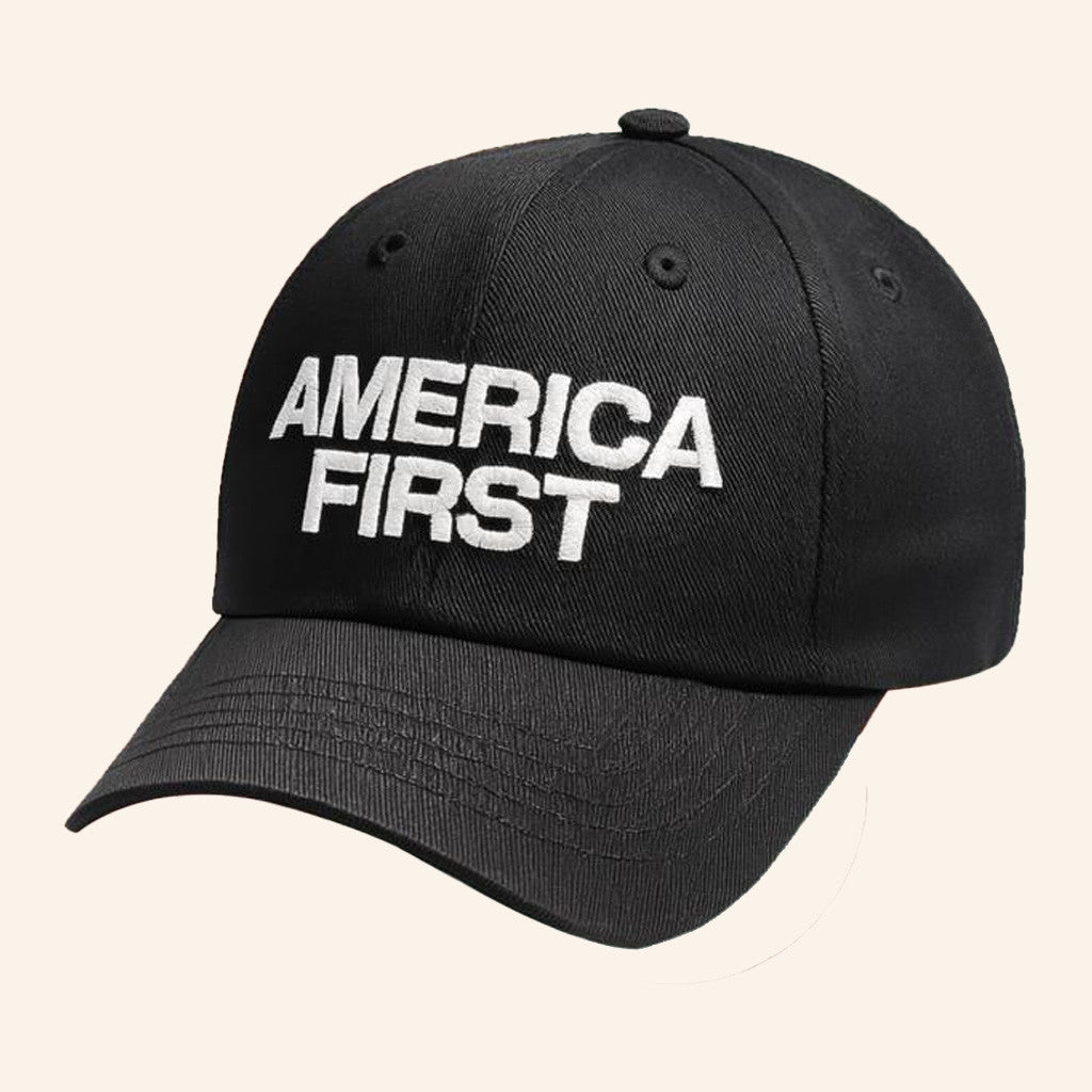 Nick Fuentes Merch Embroidered America First Cap Gifts For Father - Lilybirchmarket