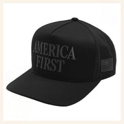 Nick Fuentes Merch Official Black America First Snapback Hat Embroidered Gifts For Dad - Lilybirchmarket