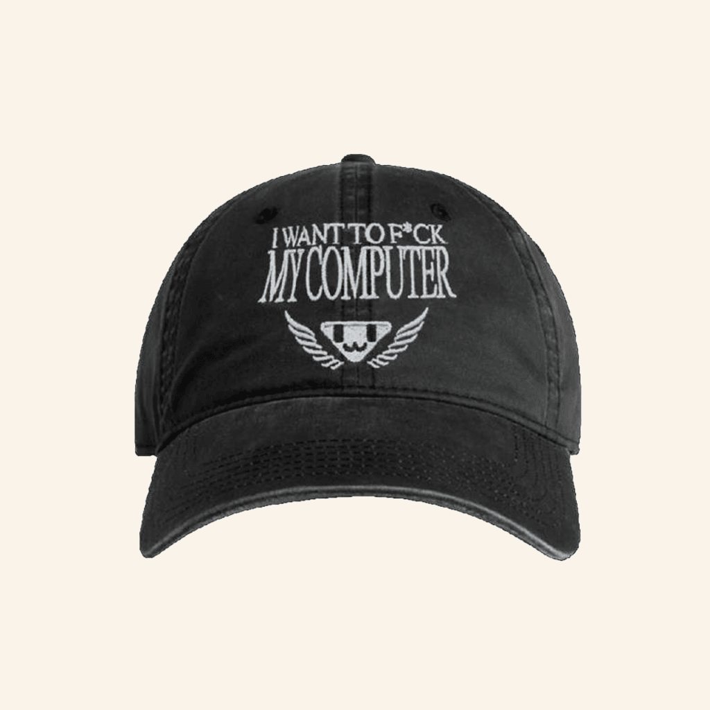 Ninajirachi Merch I Wanna F My Computer Faded Embroidered Hat Dad Gifts - Lilybirchmarket