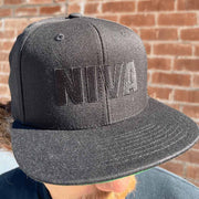 NIVA Merch NIVA Embroidered Black Snapback Hat Birthday Gifts For Dad - Lilybirchmarket