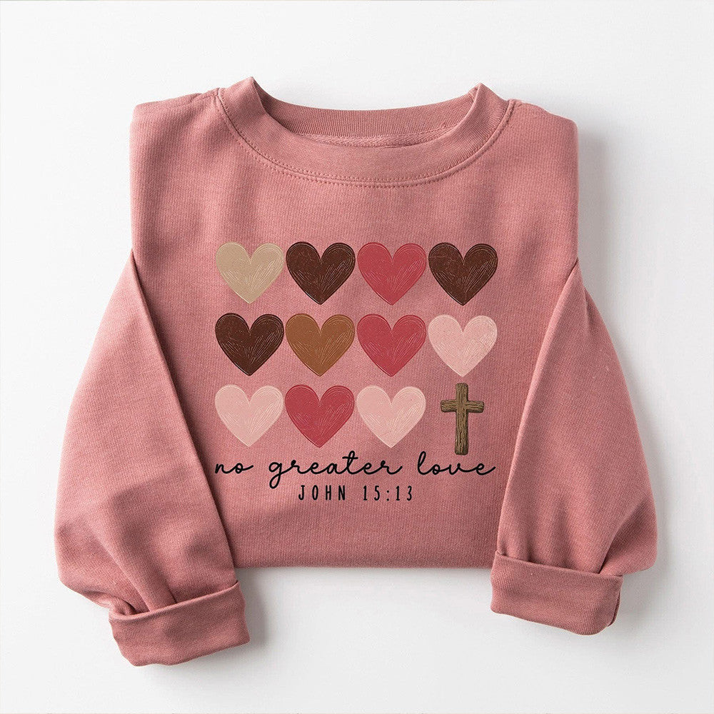 No Greater Love John 15:13 Sweatshirt Women'S Christian Sweatshirt Gifts For Wife - Lilybirchmarket