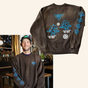 Northpark Beer Co Merch Brown Blue Buddies Crewneck Sweatshirt Birthday Presents For Boyfriend - Lilybirchmarket