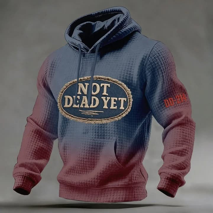 Not Dead Yet DD 214 Veteran Hoodie Men's Patriotic DD 214 Veteran Merch Clothing - Lilybirchmarket