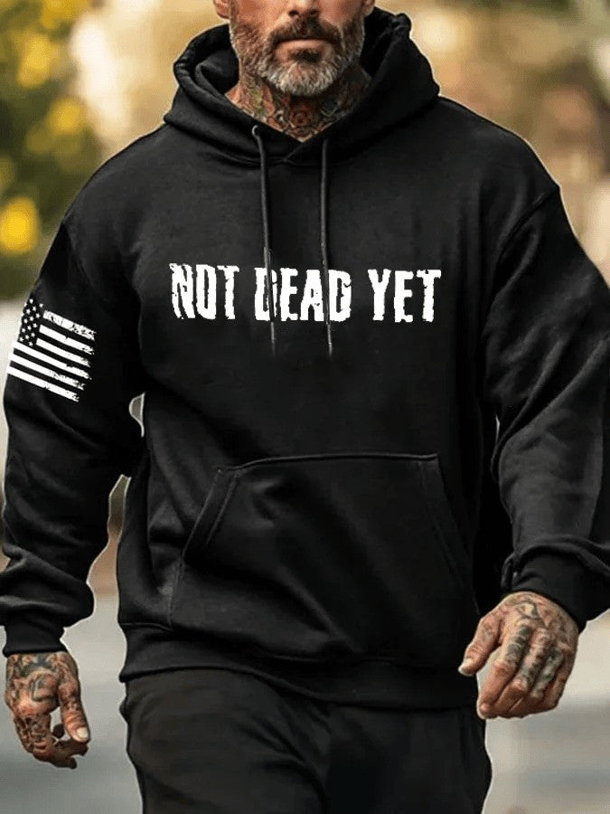 Not Dead Yet Veteran Hoodie For Men' Best Veteran Clothing Gifts For Husband - Lilybirchmarket