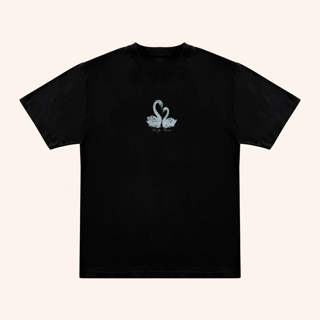 Not For Radio Merch Swan Lovers T-Shirt Valentines Day Presents - Lily Birch Market