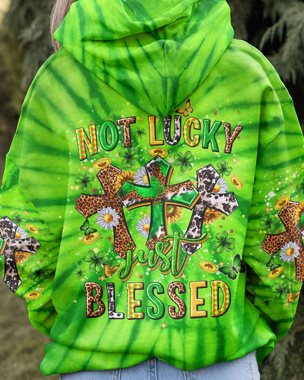 Not Lucky Just Blessed St Patricks Day Hoodie Best Idea Gifts For Men - Lilybirchmarket