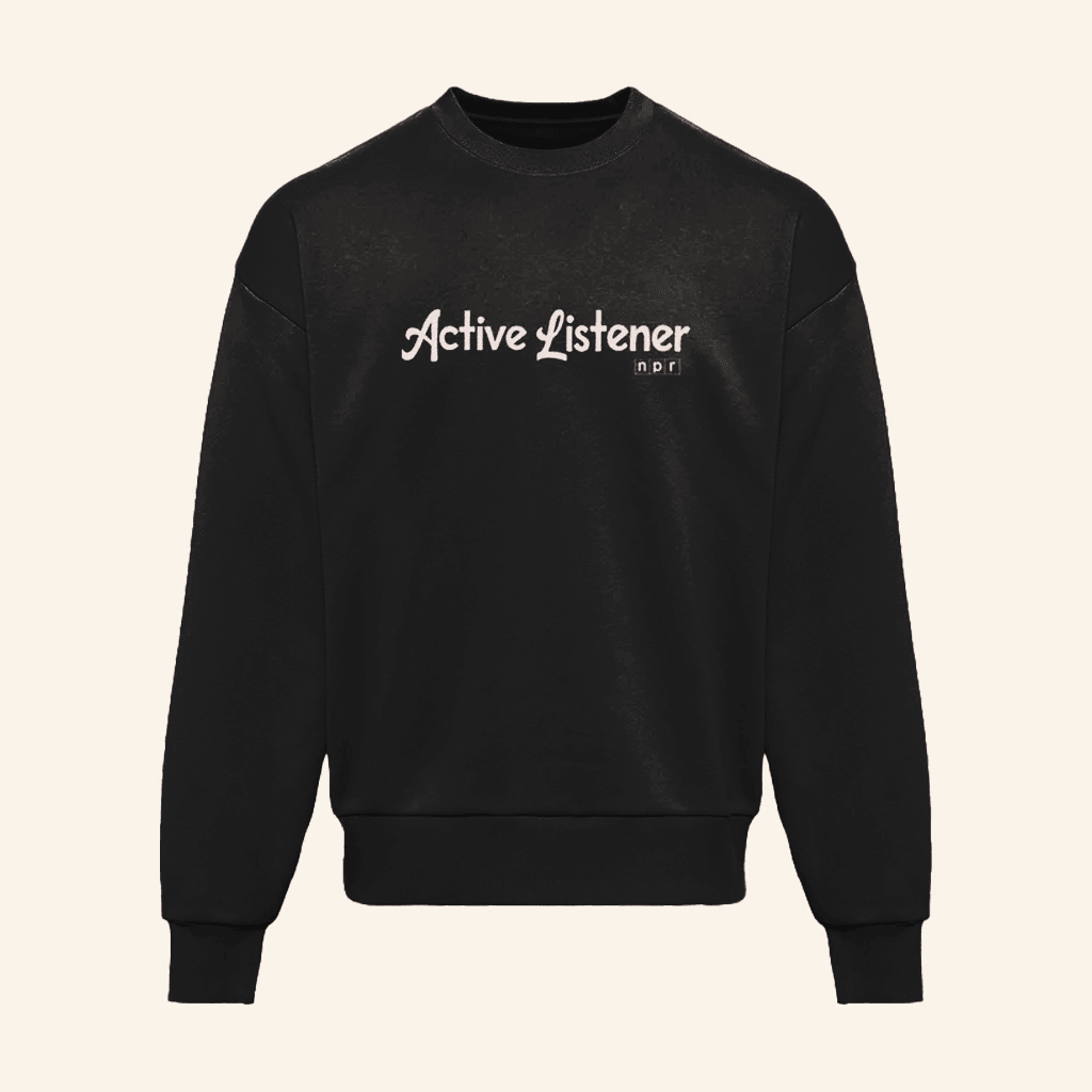 NPR Merch Active Listener Sweatshirt Christmas Present Ideas For Girlfriend - Lilybirchmarket