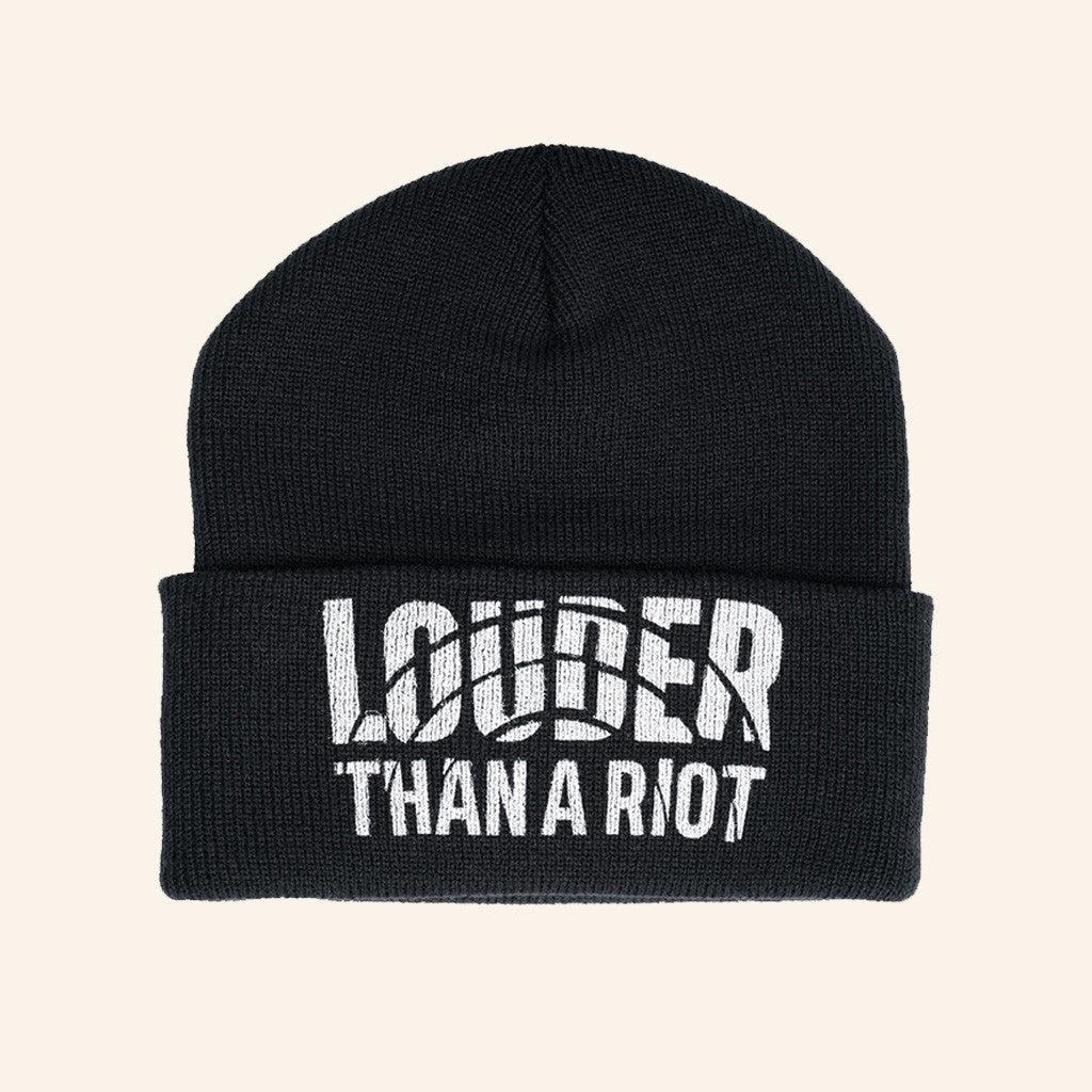 NPR Merch Louder Than A Riot Beanie Christmas Present Ideas For Men - Lilybirchmarket