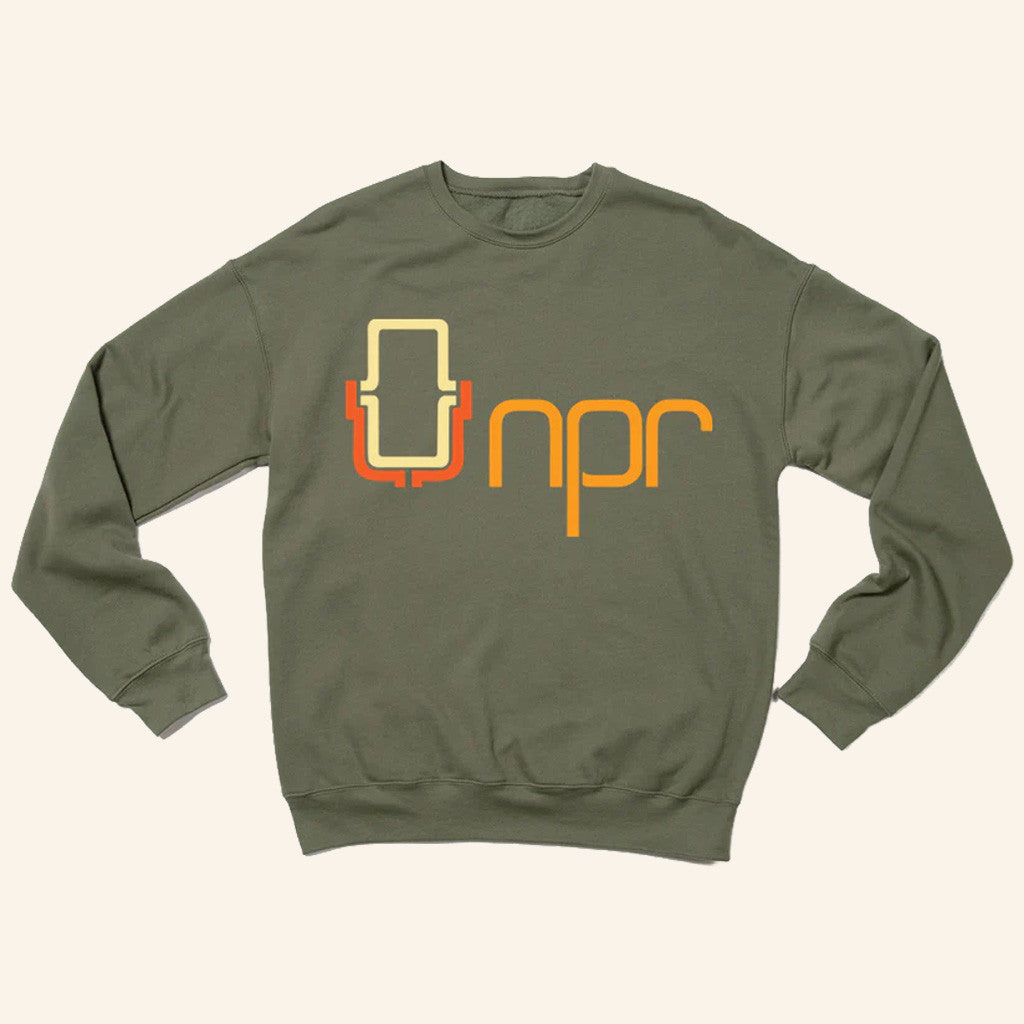 NPR Merch NPR 70s Full Color Logo Sweatshirt Gifts For Journalists - Lilybirchmarket