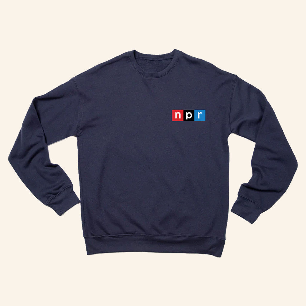 NPR Merch NPR Full Color Logo Sweatshirt Christmas Present Ideas For Him - Lilybirchmarket