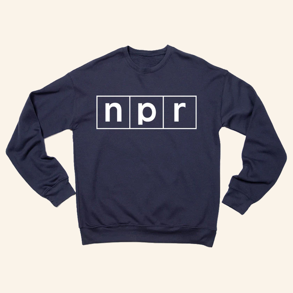 NPR Merch NPR Logo Sweatshirt Best Christmas Gifts For Husband - Lilybirchmarket