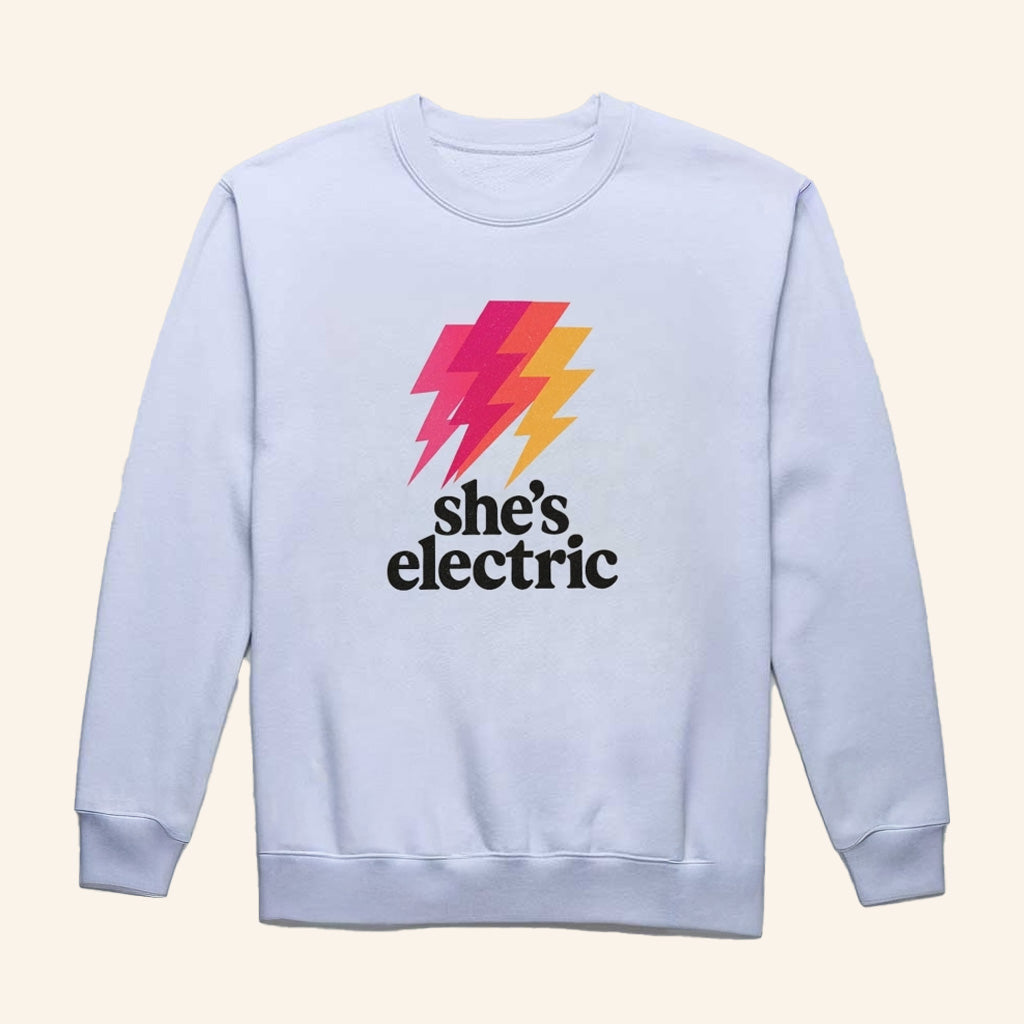 Oasis Band Merch She's Electric Sweatshirt Gifts For Someone Who Loves Music - Lilybirchmarket
