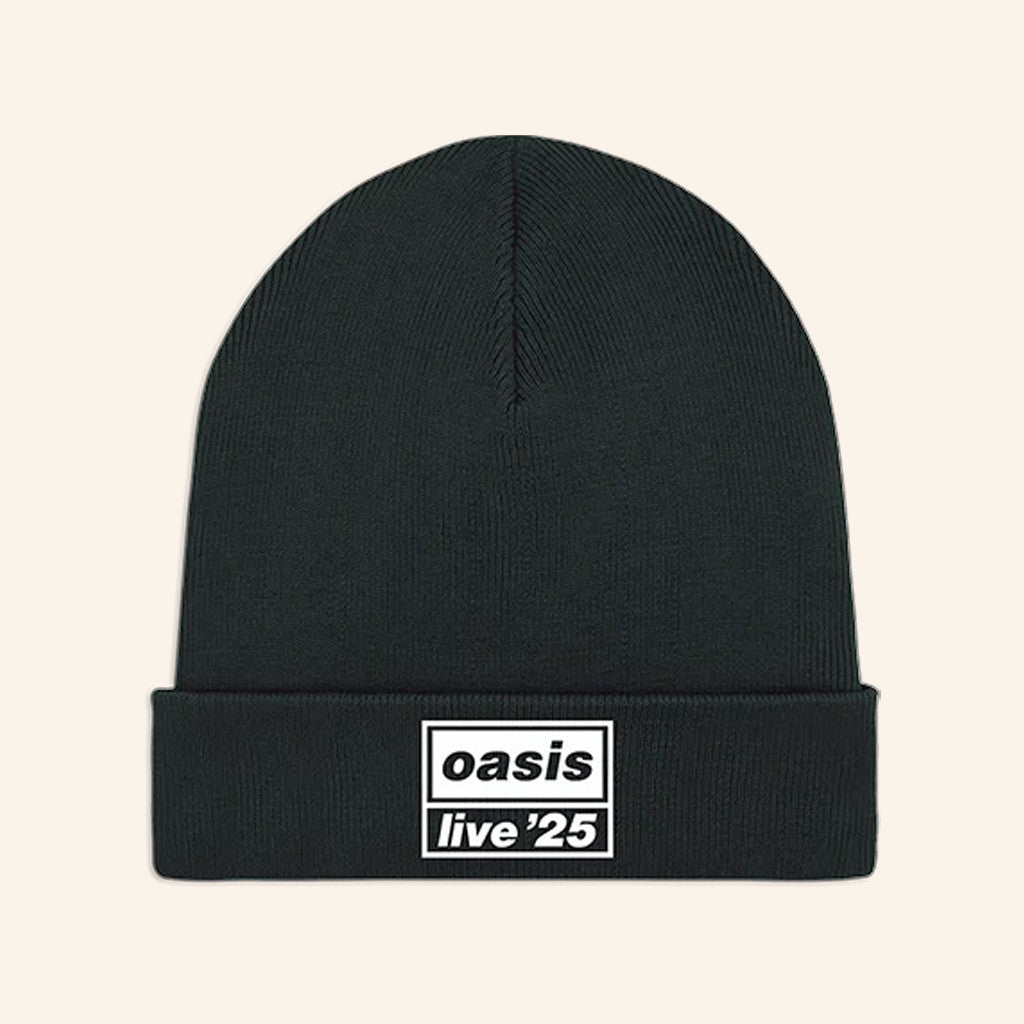 Oasis Merch Live '25 Beanie Black Unique Gifts For Music Lovers - Lilybirchmarket