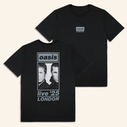 Oasis Merch Live 25 Tour Shirt 02 08 Live 25 London Event T-Shirt Black Best Gifts For Dad - Lily Birch Market