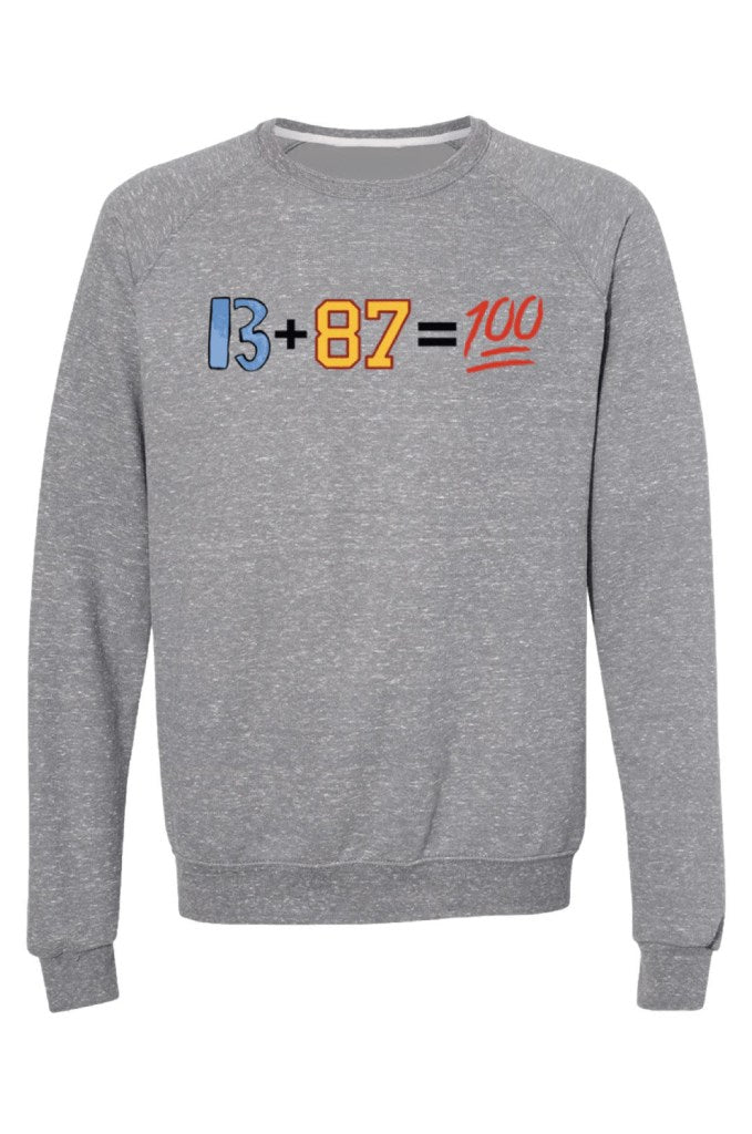 OBVIOUS SHIRTS Merch 13 87 100 Sweatshirt Birthday Ideas For Son - Lilybirchmarket