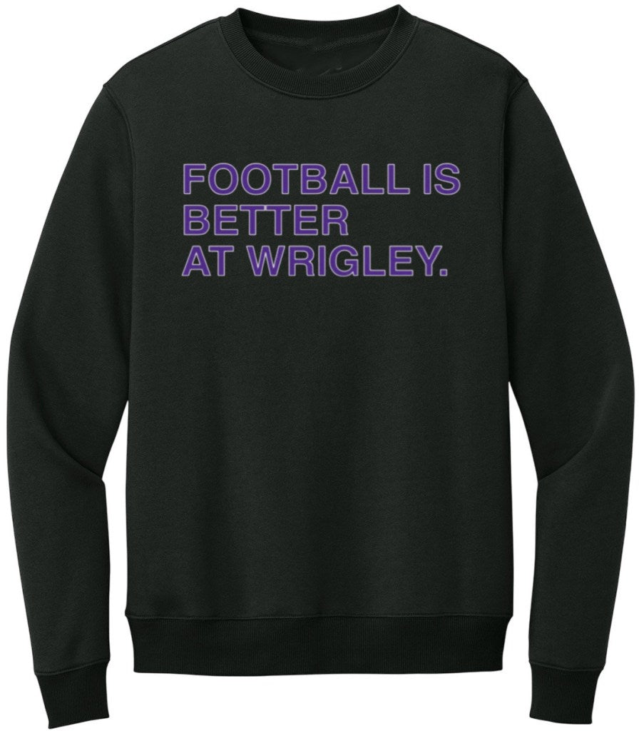 OBVIOUS SHIRTS Merch Football Is Better At Wrigley Sweatshirt Gift Ideas For Football Lovers - Lilybirchmarket