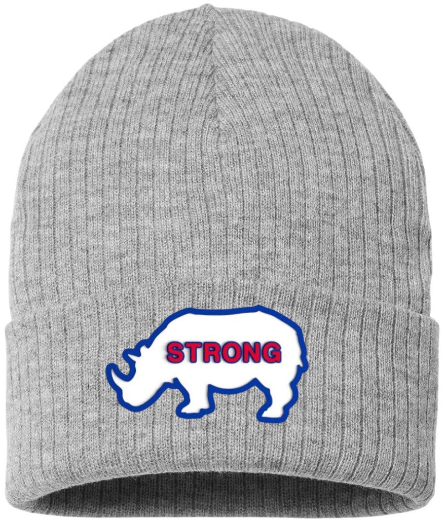 OBVIOUS SHIRTS Merch Ryno Strong Grey Beanie Good Gifts For Friends - Lilybirchmarket