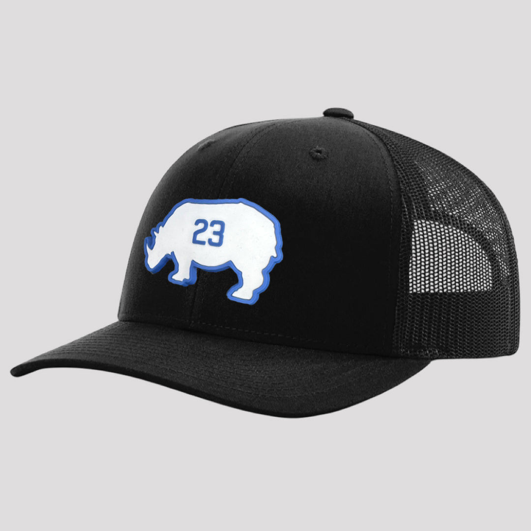OBVIOUS SHIRTS Merch The Ryno 23 Embroidered Black Trucker Hat Gifts For Son - Lilybirchmarket
