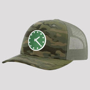 OBVIOUS SHIRTS Merch Wrigley Clock Camo Trucker Hat Embroidered Gift Ideas For Him - Lilybirchmarket