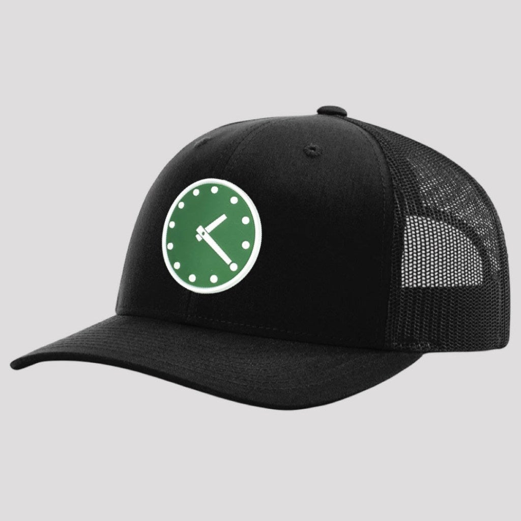 OBVIOUS SHIRTS Merch Wrigley Clock Embroidered Trucker Hat Gift Ideas For Him - Lilybirchmarket