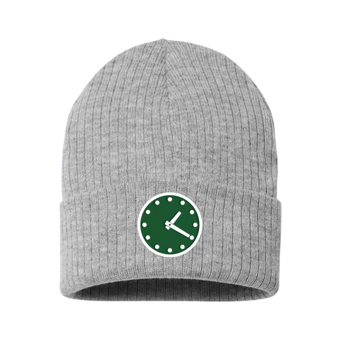 OBVIOUS SHIRTS Merch Wrigley Clock Grey Beanie Gift Ideas For Husband - Lilybirchmarket