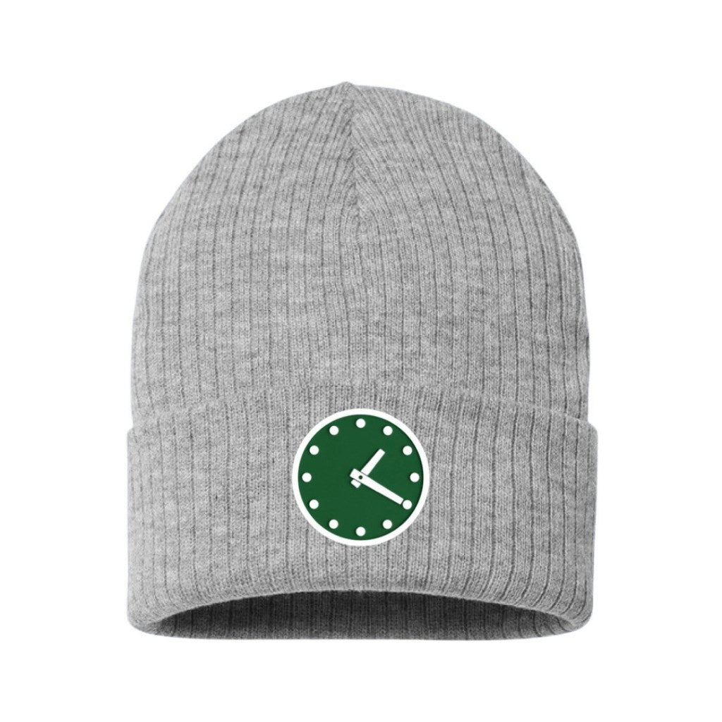 OBVIOUS SHIRTS Merch Wrigley Clock Grey Beanie Gift Ideas For Husband - Lilybirchmarket
