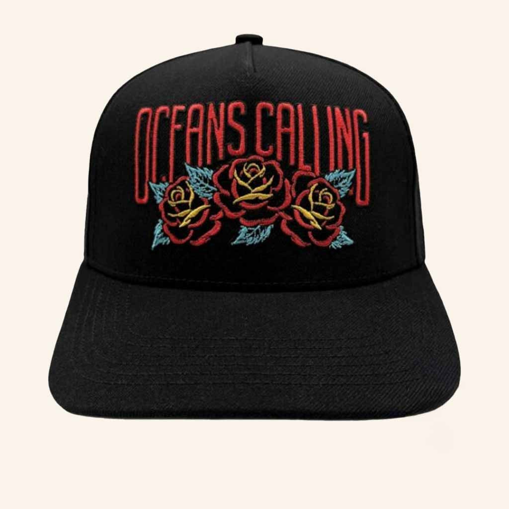 Oceans Calling Festival Merch Oceans Calling Roses Embroidered Hat Gifts For Music Fans - Lilybirchmarket