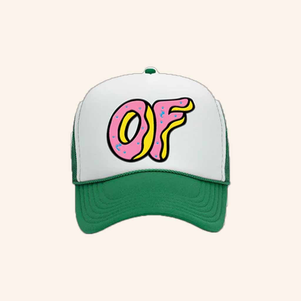 Odd Future Merch OF Donut Logo Trucker Hat Christmas Ideas For Sister - Lilybirchmarket