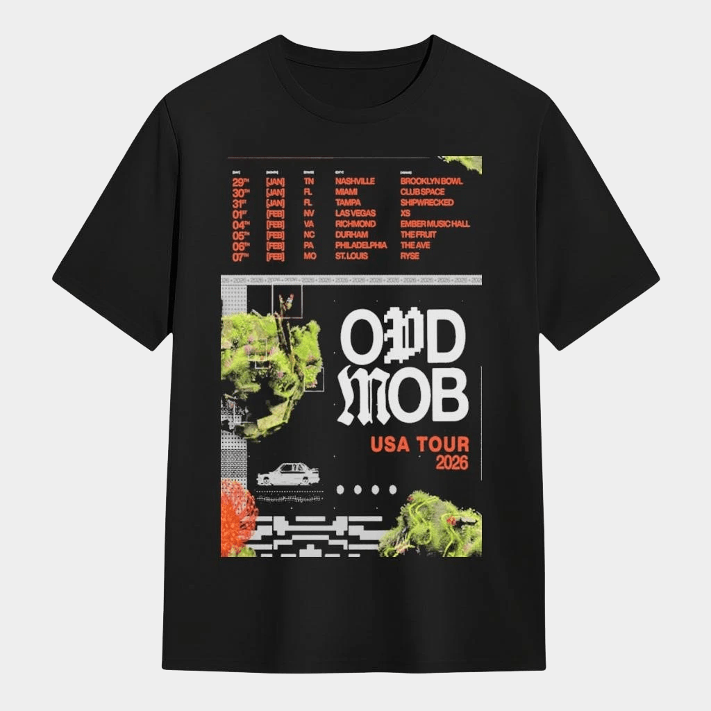 Odd Mob 2026 United States Tour T-Shirt Odd Mob Merch Gifts For DJ Fans - Lily Birch Market