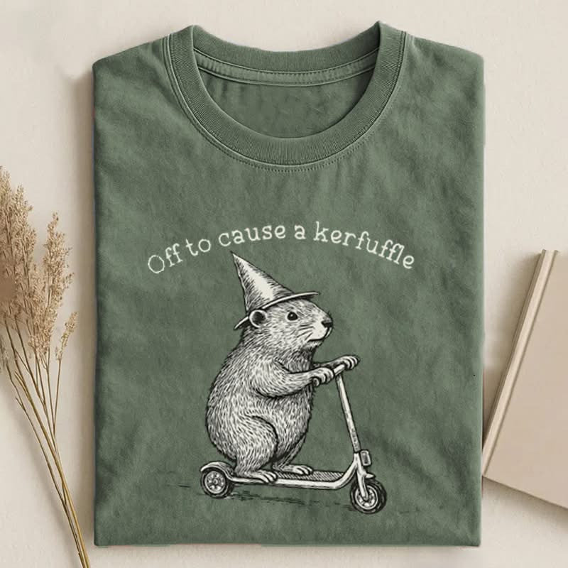 Off To Cause A Kerfuffle T-Shirt Funny Tees Gifts For Best Friends - Lily Birch Market