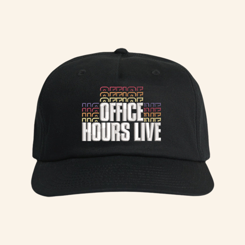 Office Hours Merch Office Hours Live Logo Black Hat Christmas Present For Dad - Lilybirchmarket
