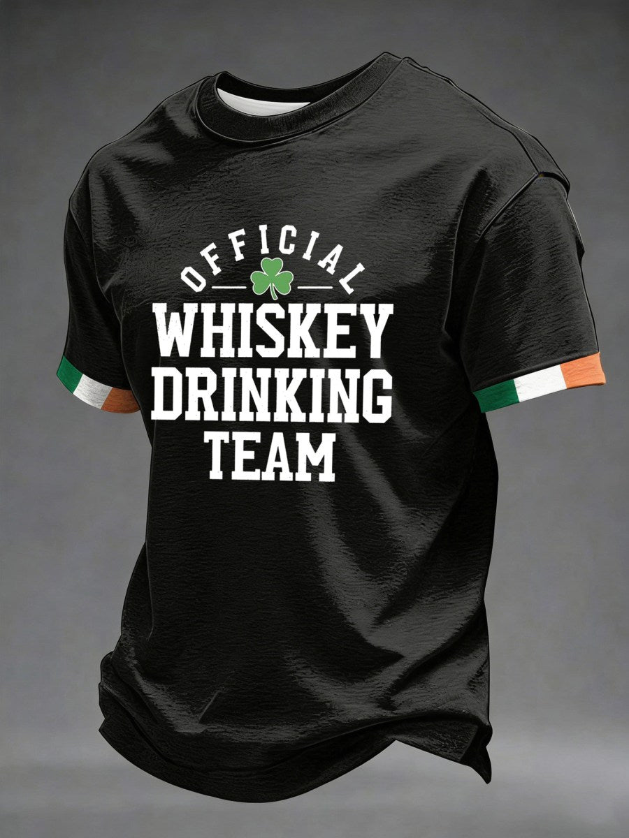 Official Whiskey Drinking Team T-Shirt Saint Patrick's Day T-Shirts Gifts For Whiskey Lovers - Lily Birch Market