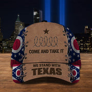 Ohio We Stand With Texas Hat Come And Take It Razor Wire Hat Patriotic Merch - Lilybirchmarket