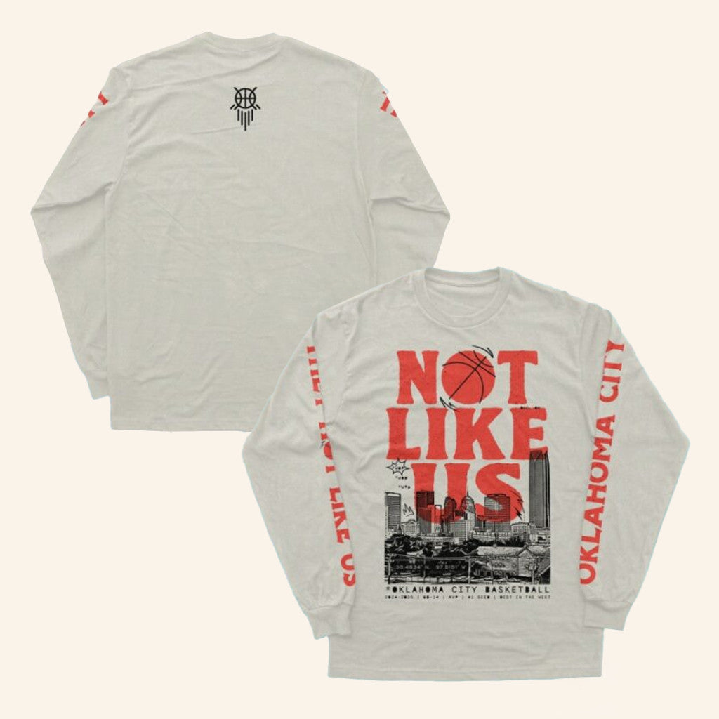 Oklahoma Shirt Company Merch Not Like Us Bone Sweatshirt Xmas Gifts For Dad - Lilybirchmarket