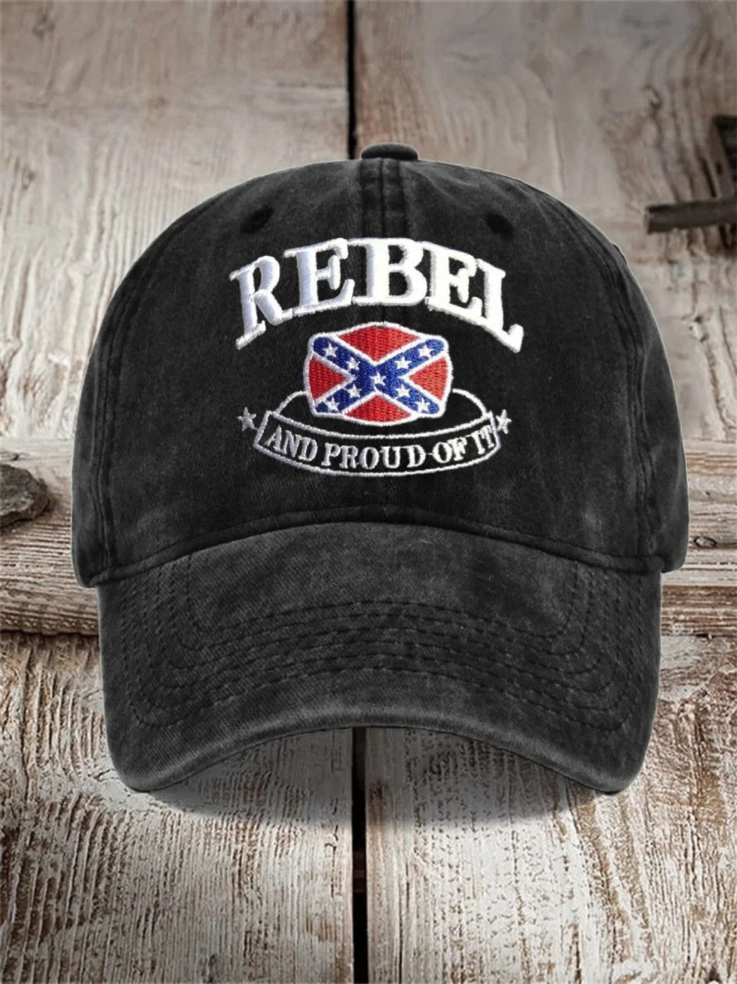 Old Dixie And Proud Of It Flag Embroidered Hat Proud Southern Cross Hat Lynyrd Skynyrd Merch - Lilybirchmarket