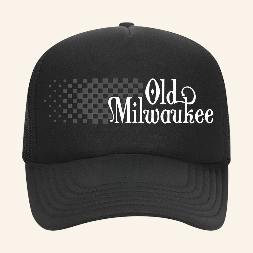 Old Milwaukee Merch Drift Racing Black Trucker Hat Best Gifts For Dad - Lilybirchmarket