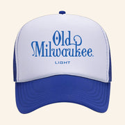 Old Milwaukee Merch Old Milwaukee Light Royal White Trucker Hat Friends Gifts - Lilybirchmarket