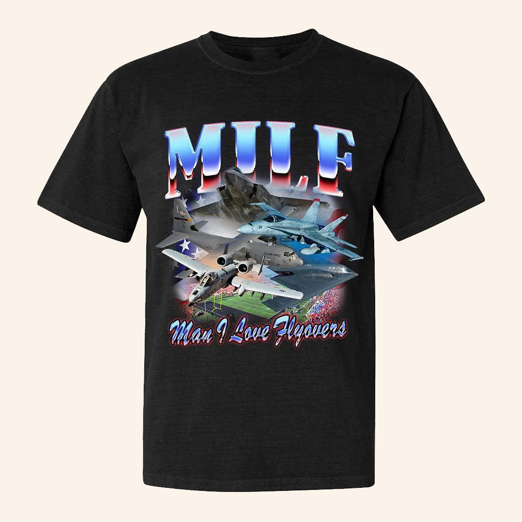 Old Row Legends Merch MILF Man I Love Flyovers T-Shirt Gifts For Friends - Lily Birch Market