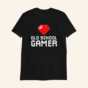 Old School Gamer Heart T-Shirt Birthday Gifts For Boyfriend - Lily Birch Market