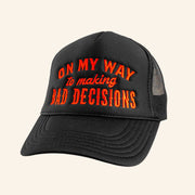 Ole Smoky Merch Bad Decisions Foam Trucker Hat Embroidered Gifts For Brother - Lilybirchmarket