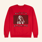 Olivia Rodrigo Merch All American Red Photo Sweatshirt Gifts For Music Fans - Lilybirchmarket