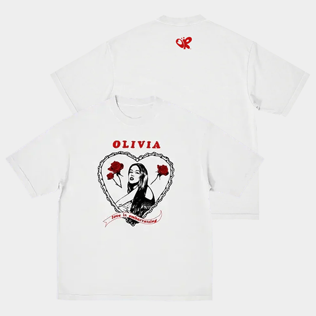 Olivia Rodrigo Merch Love Is Embarrassing T-Shirt Gift Ideas For Music Lovers - Lily Birch Market
