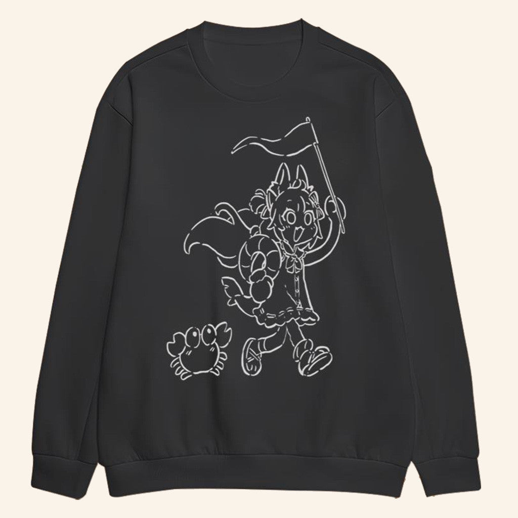 Omocat X Sameko Saba Merch Sweatshirt Gifts For Best Friends - Lilybirchmarket