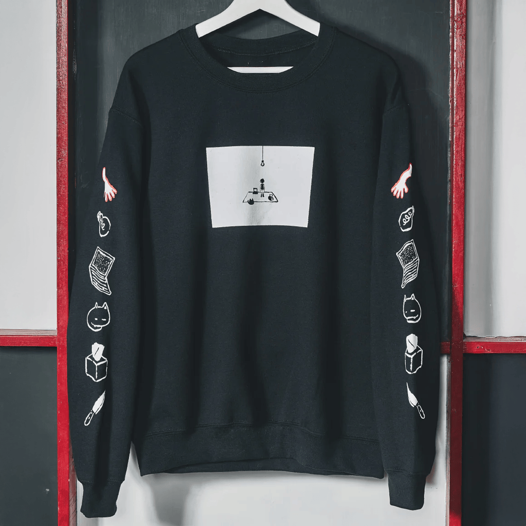Omori Merch White Space Sweatshirt Omori Crewneck Best Gifts For Boyfriend - Lilybirchmarket