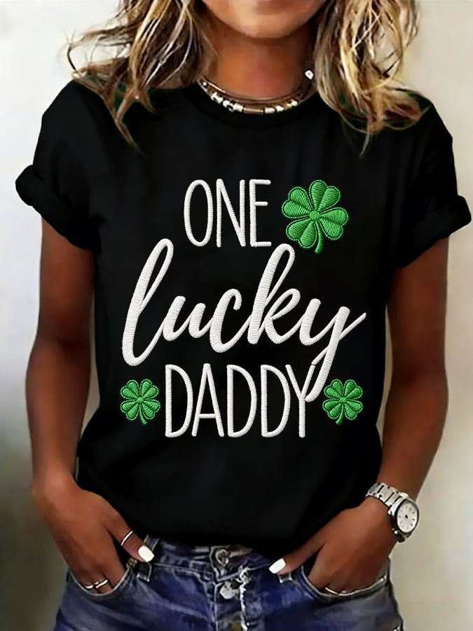  One Lucky Daddy St Patrick's Day T-Shirt St Paddy's Day Shirt Festive Irish Tee Gift Idea - TradiViet