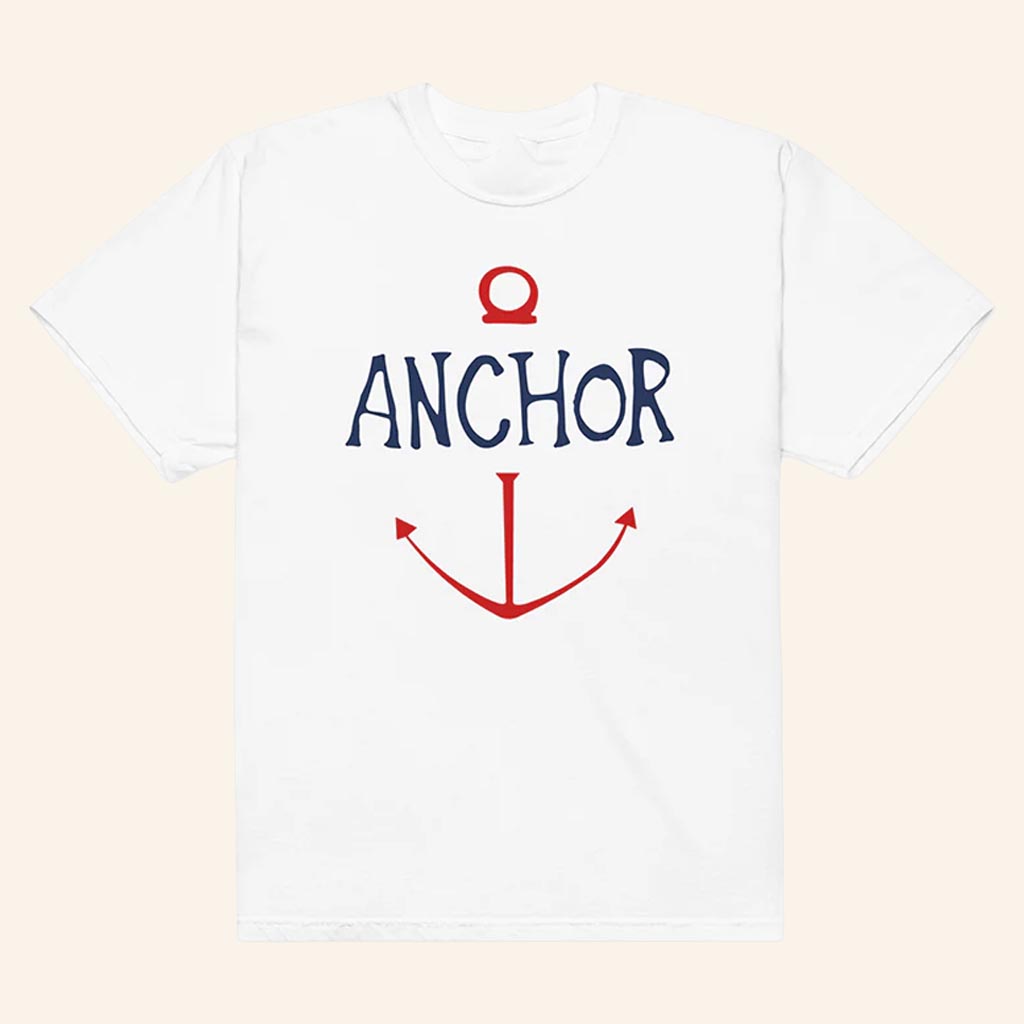 One Piece Merch Anchor T-Shirt White Unique Gifts For Boyfriend - Lily Birch Market