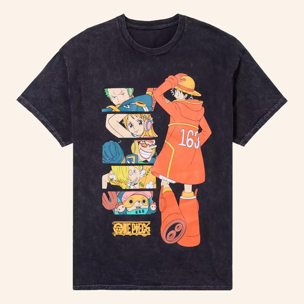 One Piece Merch Luffy And Crew Egghead Panel T-Shirt Best Gifts For Anime Fans - Lily Birch Market