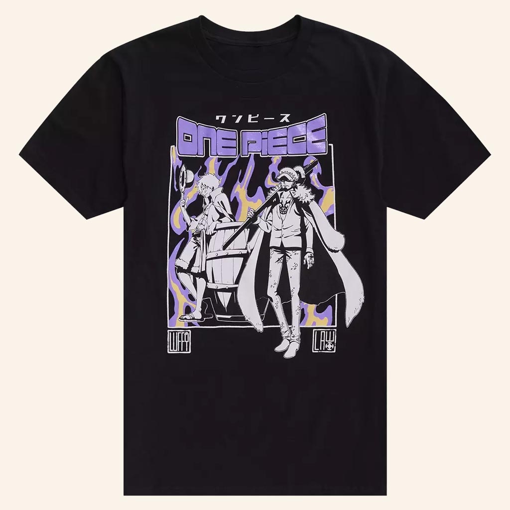 One Piece Merch Luffy And Law Duo T-Shirt Birthday Gifts For Anime Lovers - Lily Birch Market