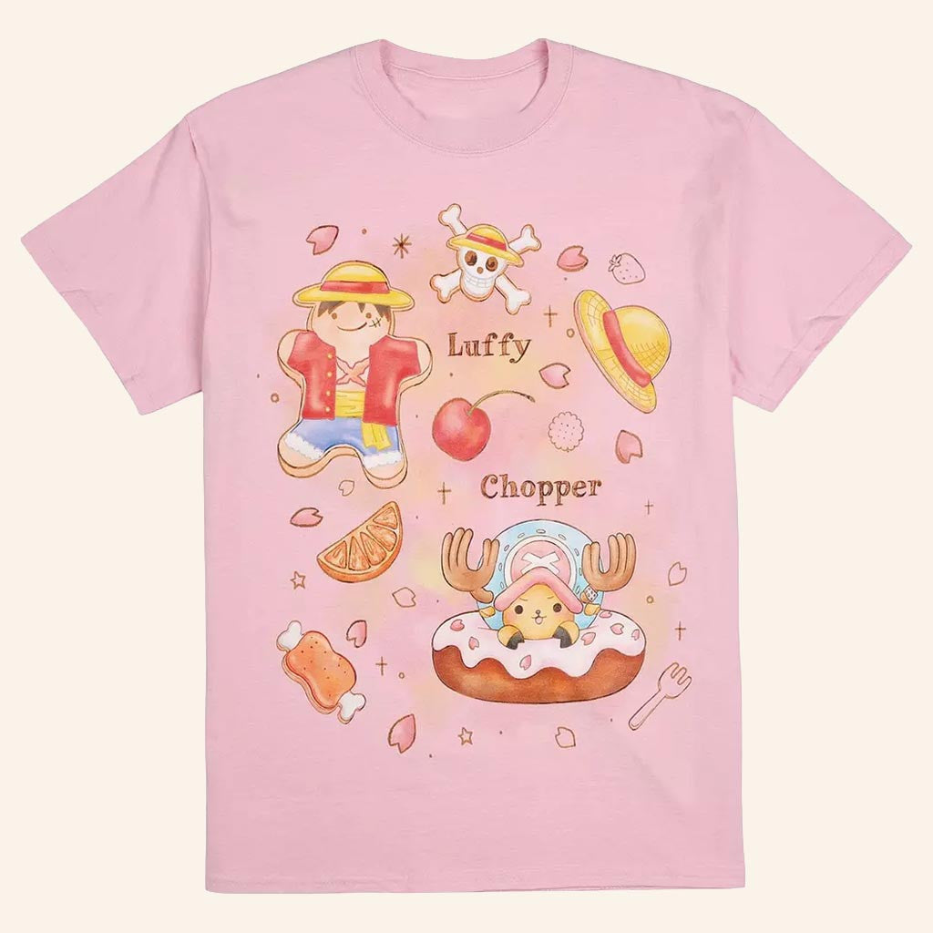 One Piece Merch Luffy Chopper Sweets T-Shirt Birthday Ideas For Her - Lily Birch Market